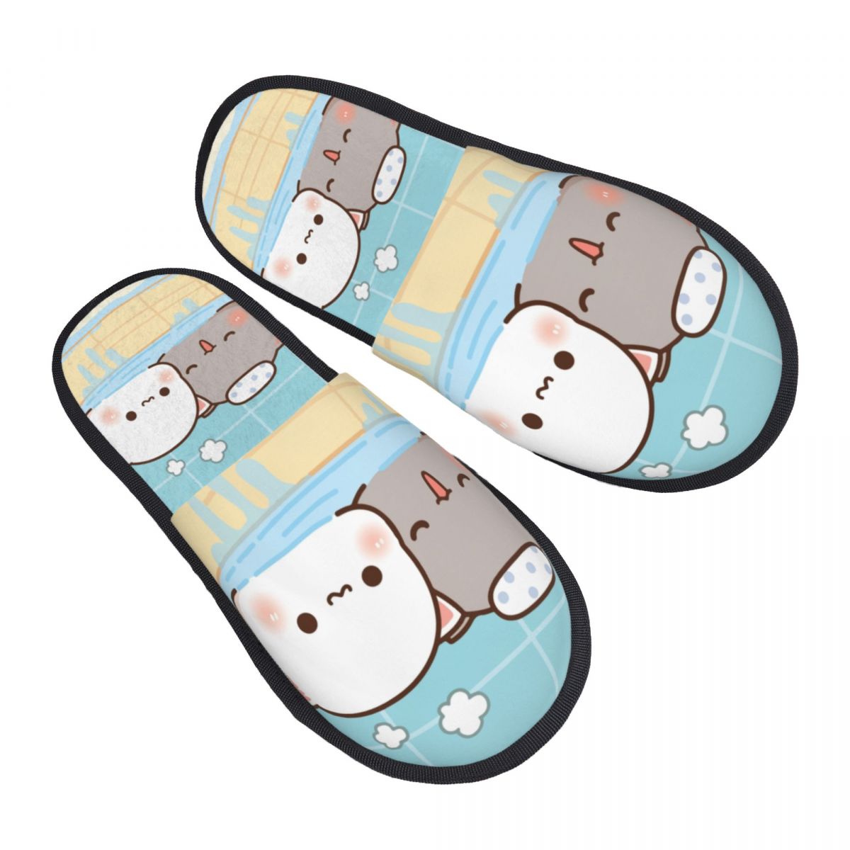 Women Shoes Mochi - Custom Peach And Goma Mochi Bathing