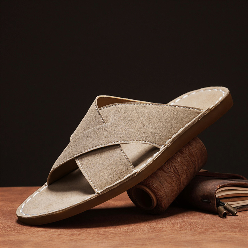 Slip On Mule Flat - Slippers Men's Sandals Anti Slip Beach