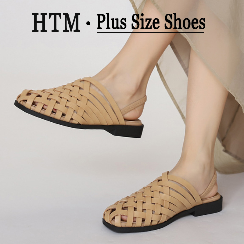Slip On Mule Flat - сандали женские Handmade Weave Mules Flat