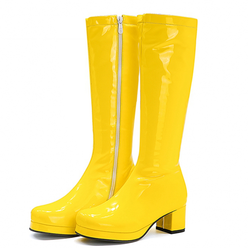 High Knee Heel Boots - REAVE Mèo Thu Kẹo Ngọt Cao