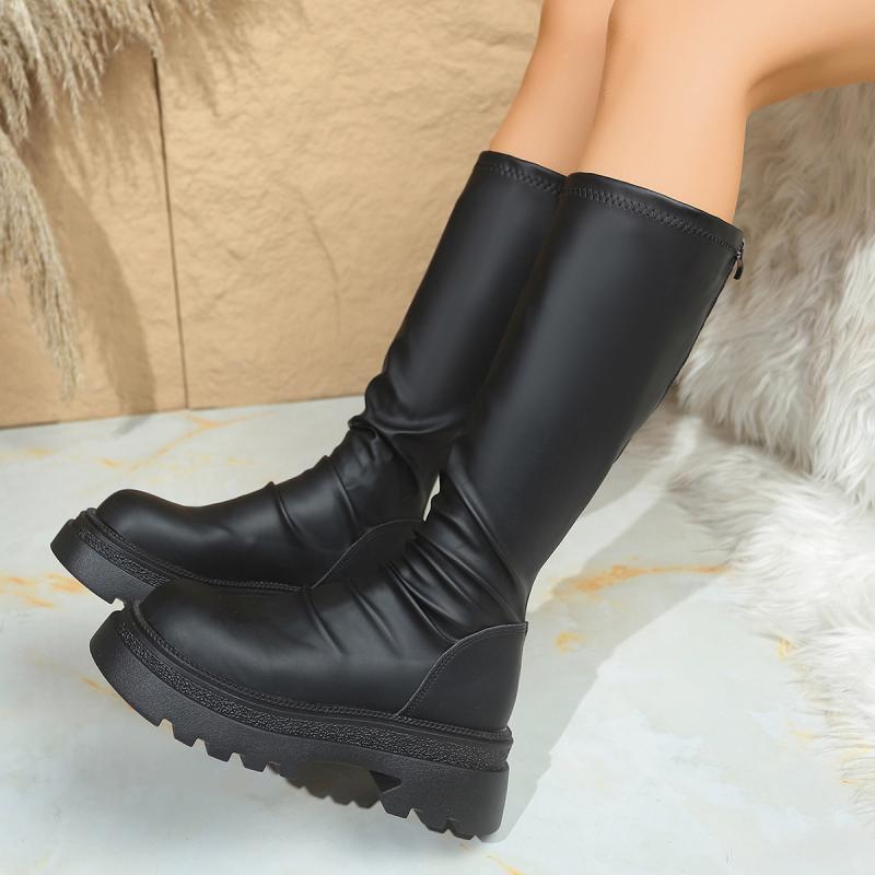 Sexy Black Thick Bottom Knee H - đánh giá và giá Women'S Shoes For Fall