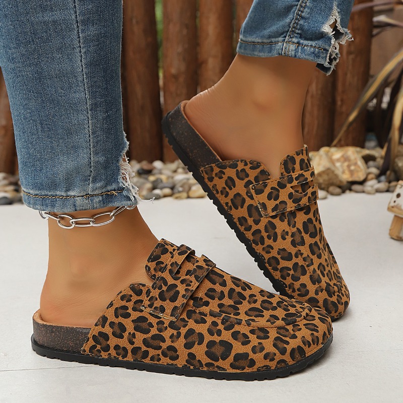 Women Leopard Print Slip on Mu - đánh giá và giá Slip On Mule Flat