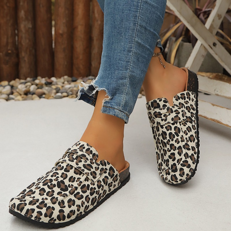 Women Leopard Print Slip on Mu - đánh giá và giá Slip On Mule Flat