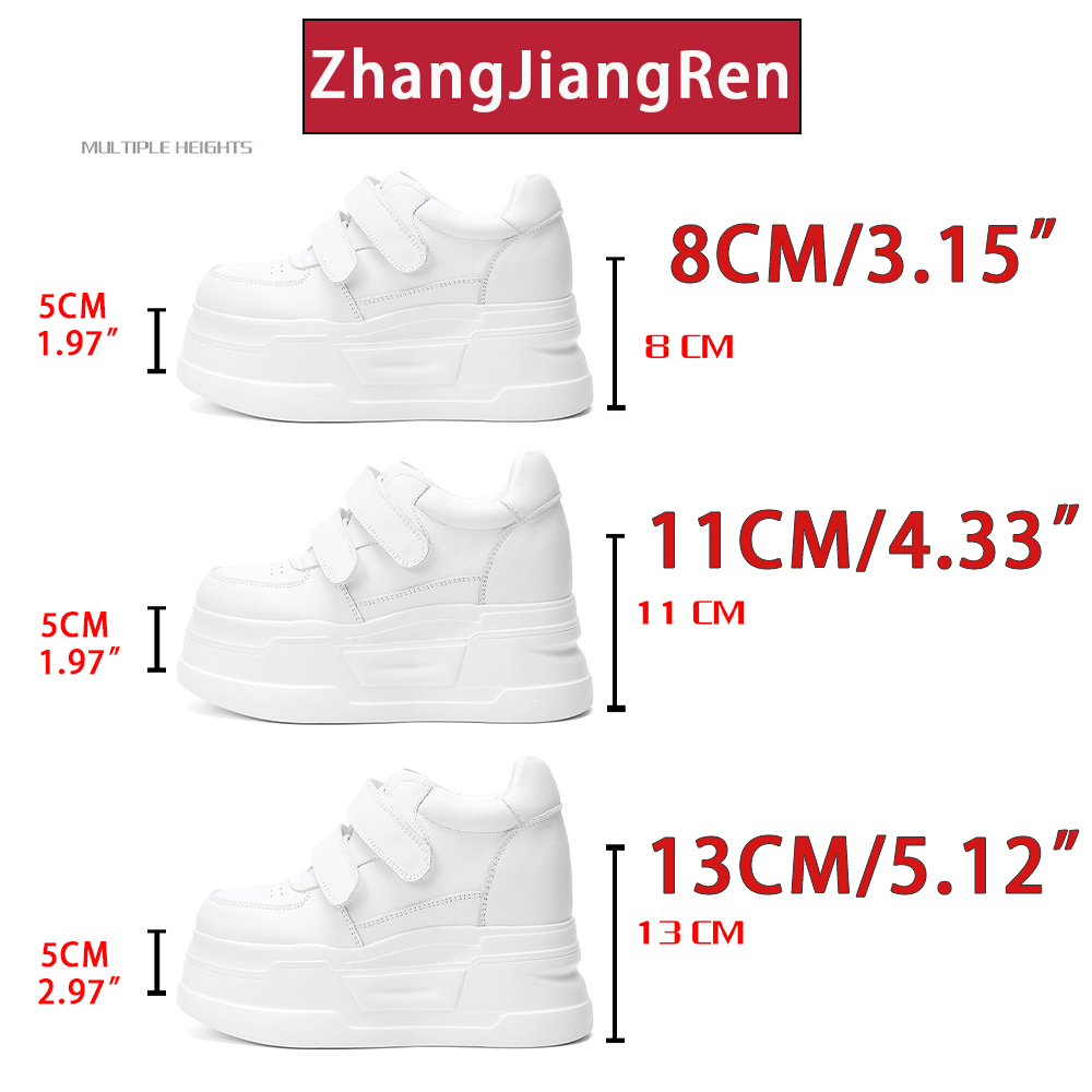 ZJR 8-13cm Women's Inner Lift  - đánh giá và giá Platform Sneakers Chunky
