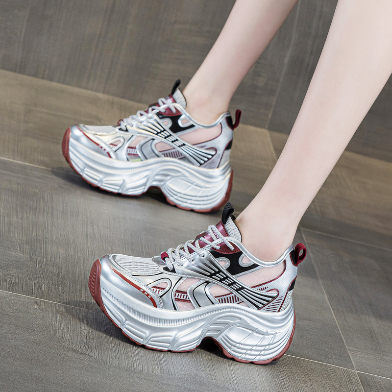 8cm Hidden Height Increasing P - đánh giá và giá Platform Sneakers Chunky