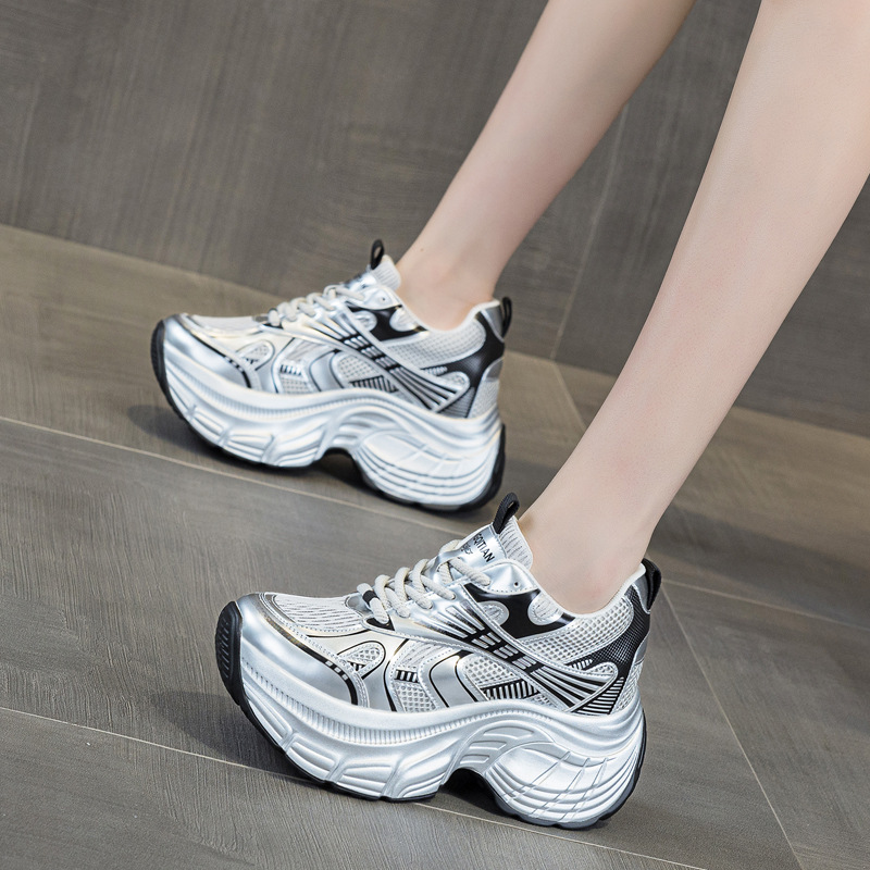8cm Hidden Height Increasing P - đánh giá và giá Platform Sneakers Chunky