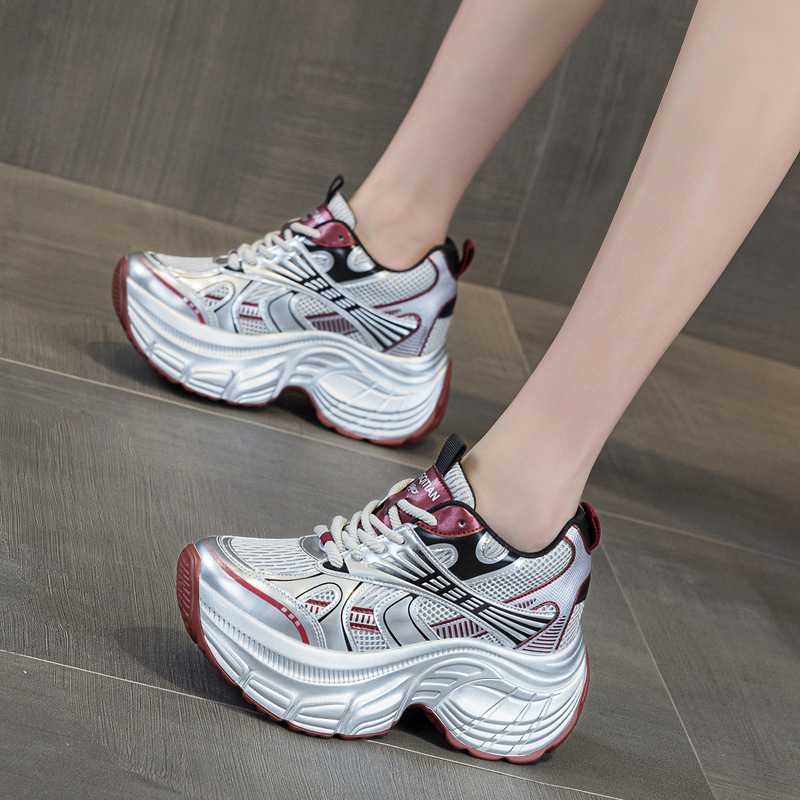 8cm Hidden Height Increasing P - đánh giá và giá Platform Sneakers Chunky