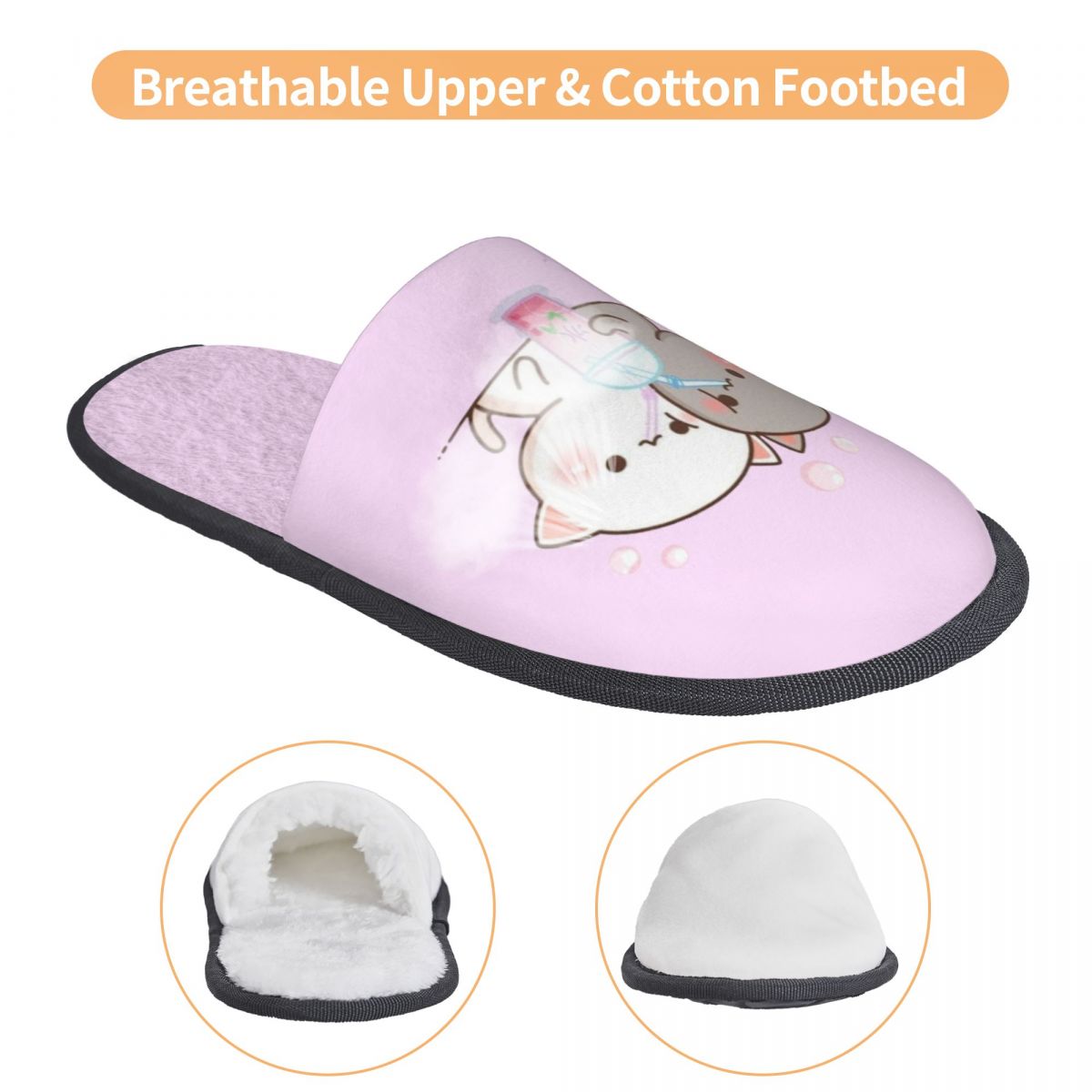 Custom Couple Mochi Cat Peach  - đánh giá và giá Women Shoes Mochi