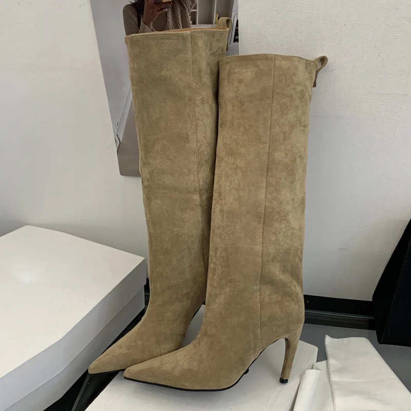 Street Punk Winter Vintage Poi - đánh giá và giá High Knee Heel Boots