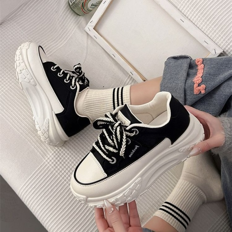Spring Chunky White Sneakers f - đánh giá và giá Platform Sneakers Chunky
