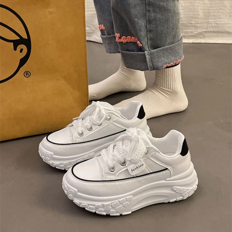 Spring Chunky White Sneakers f - đánh giá và giá Platform Sneakers Chunky