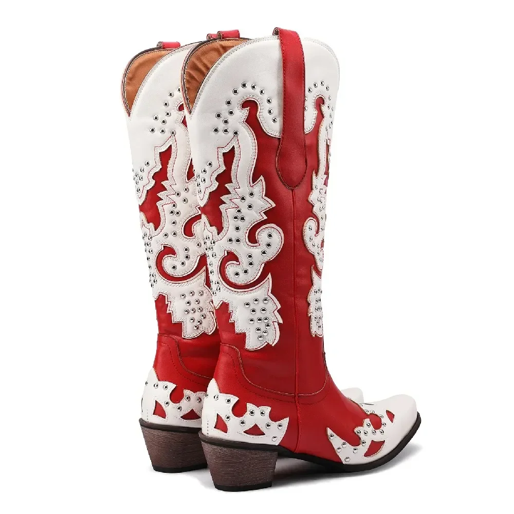 Western Women Knee High Boots  - đánh giá và giá Western Cowgirl Boot