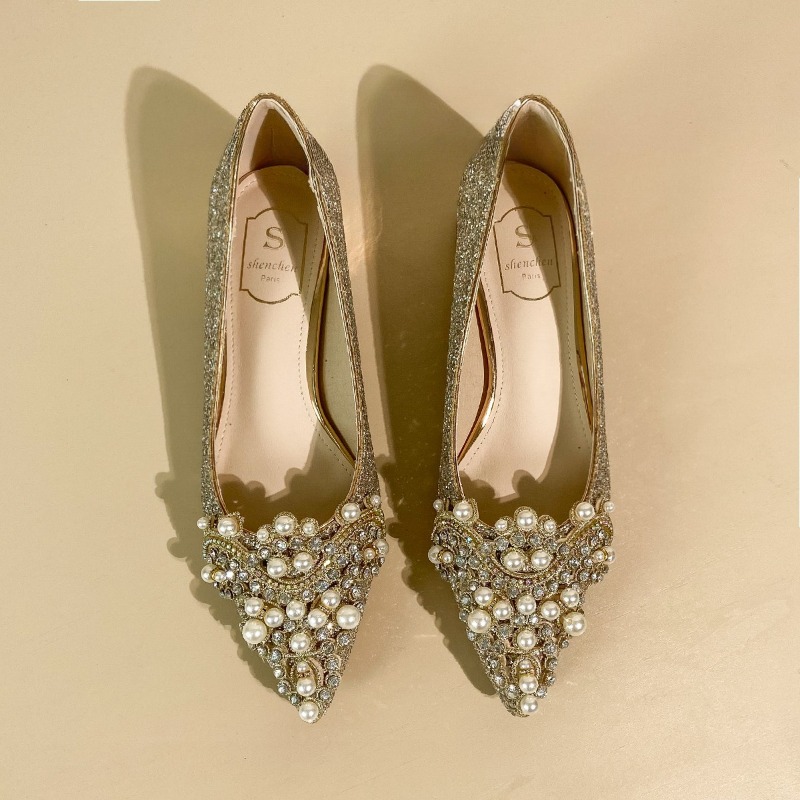 High-end Rhinestone Block Heel - đánh giá và giá Slingback Pumps Women