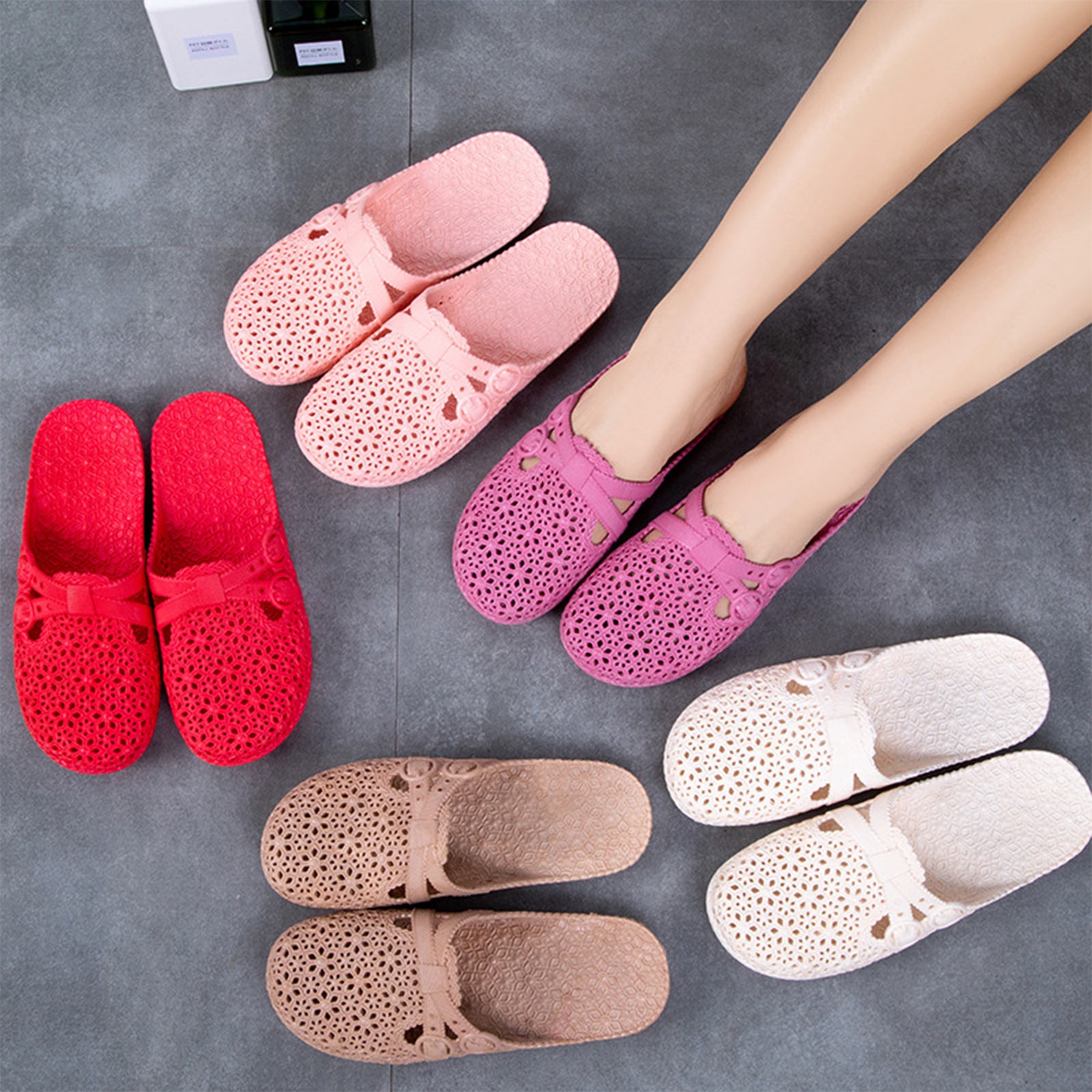 Wrap-Toe Breathable Slippers S - đánh giá và giá Women Shoes Model