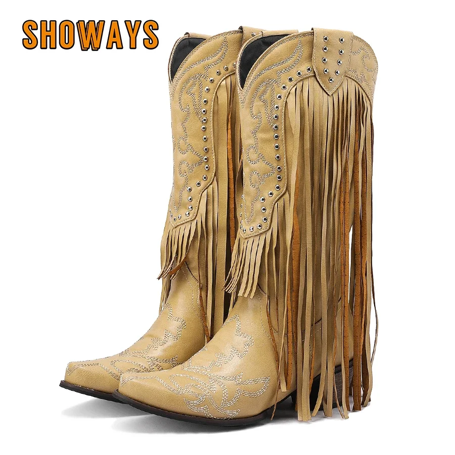 Fringe Rivet Western Women Mid - đánh giá và giá Western Cowgirl Boot