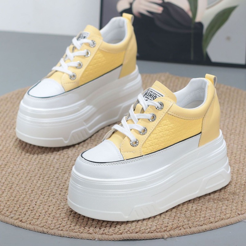 2026 New 10CM Genuine Leather  - đánh giá và giá Platform Sneakers Chunky