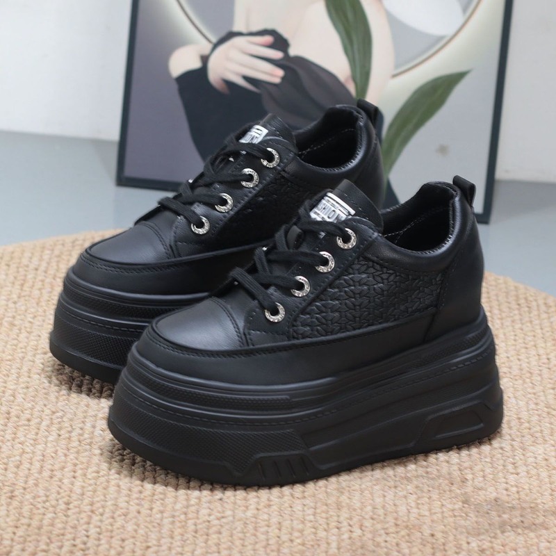 2026 New 10CM Genuine Leather  - đánh giá và giá Platform Sneakers Chunky