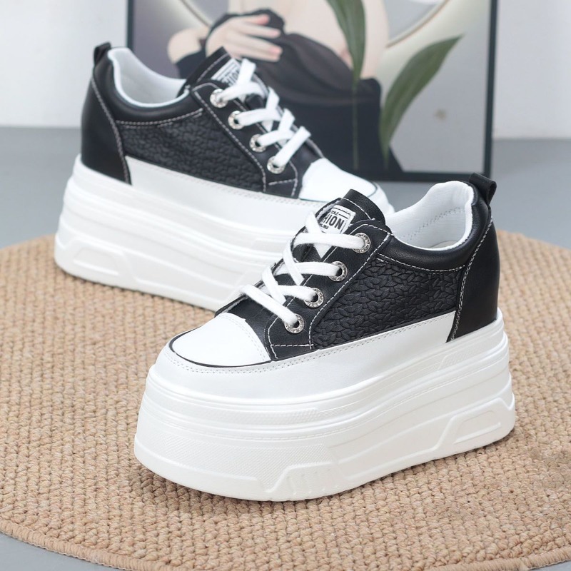 2026 New 10CM Genuine Leather  - đánh giá và giá Platform Sneakers Chunky