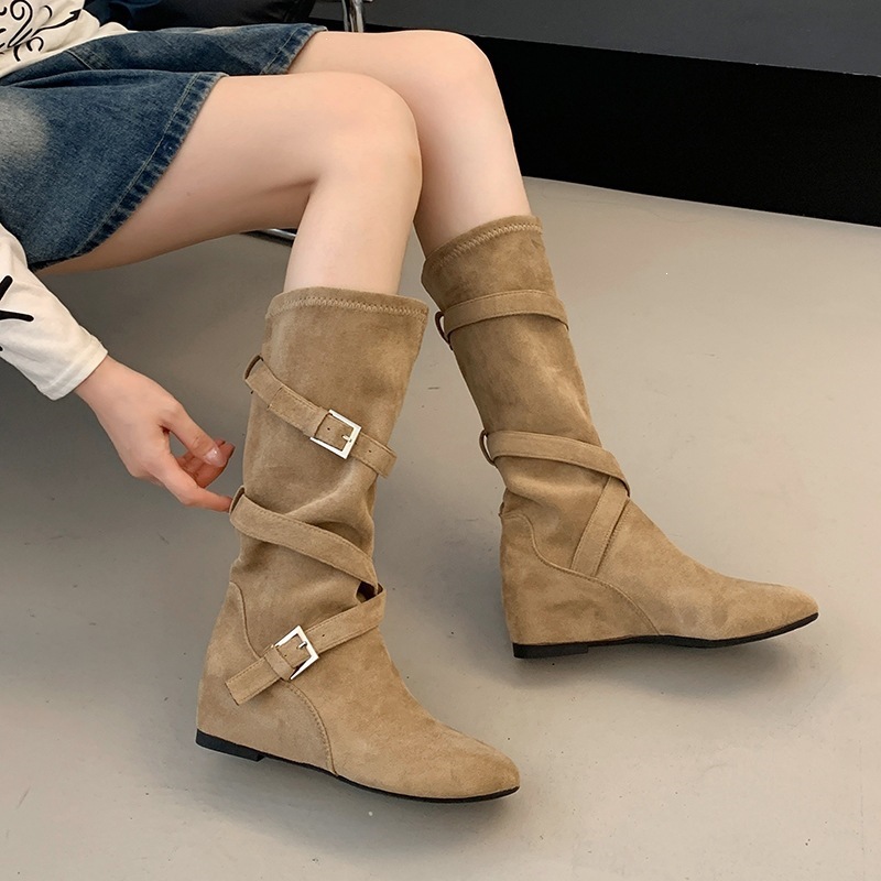 Women Vintage Suede Slouch Mid - đánh giá và giá Western Cowgirl Boot