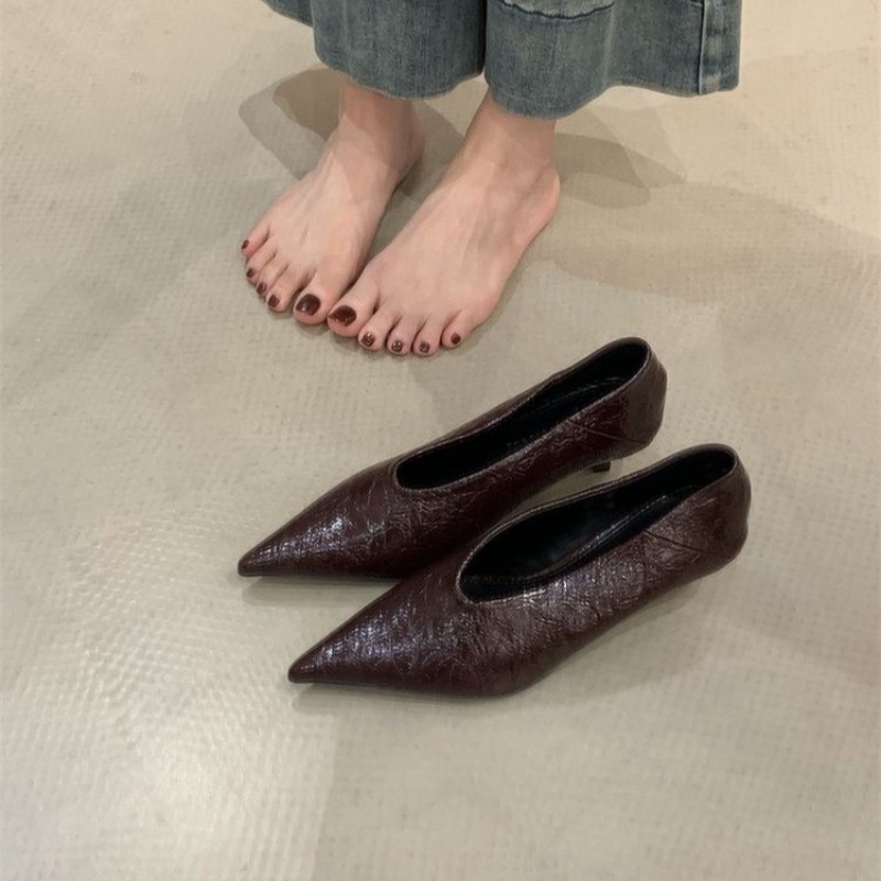 2025 Autumn New Commuter Wind  - đánh giá và giá Slingback Pumps Women