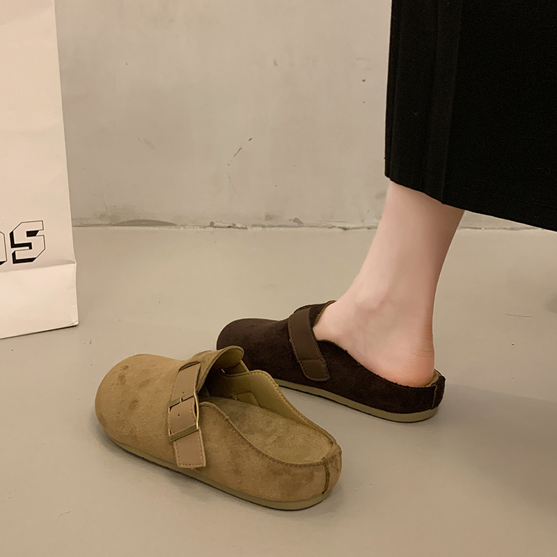 Ladies Round Toe Suede Backles - đánh giá và giá Slip On Mule Flat