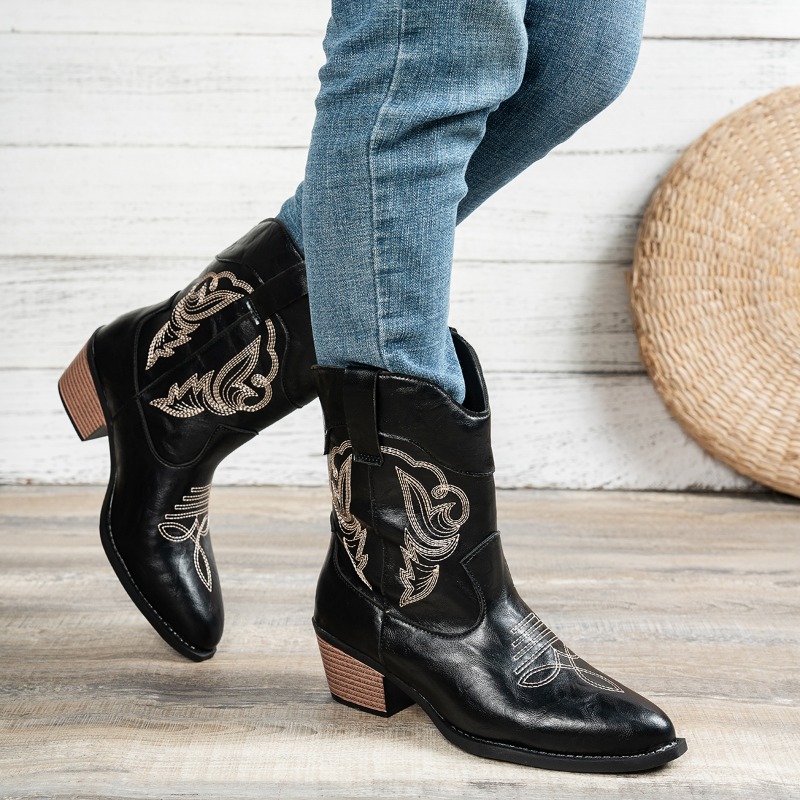 Women Western Cowboy Boots Emb - đánh giá và giá Western Cowgirl Boot