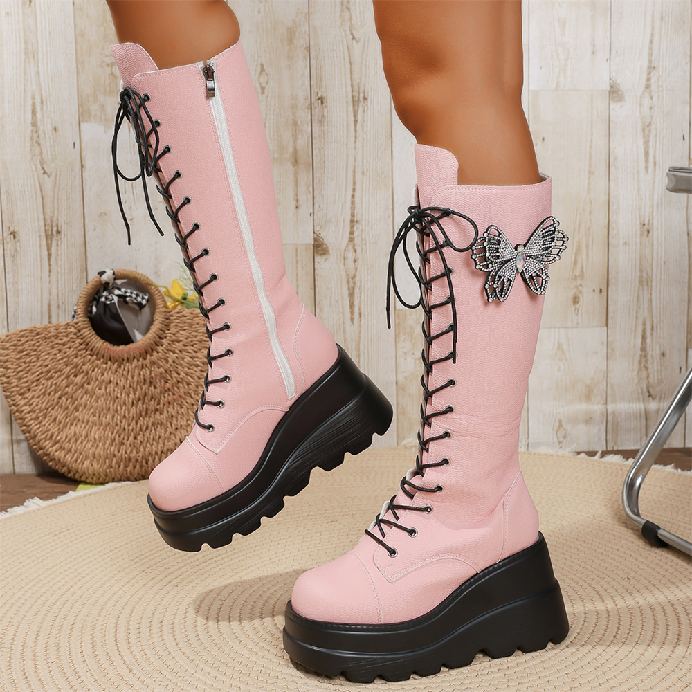 EUR Size 43 y2k Pink Butterfly - đánh giá và giá Women'S Shoes Y2K