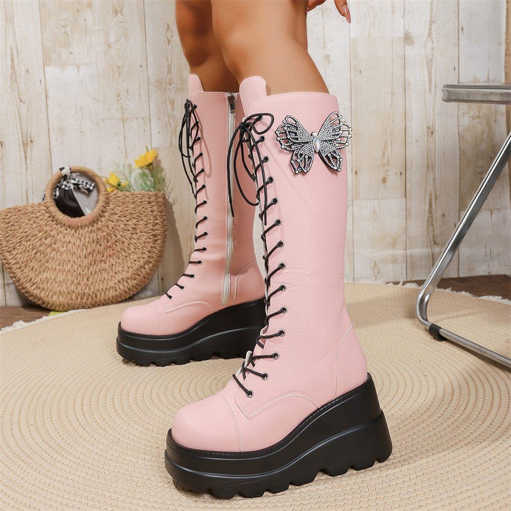EUR Size 43 y2k Pink Butterfly - đánh giá và giá Women'S Shoes Y2K