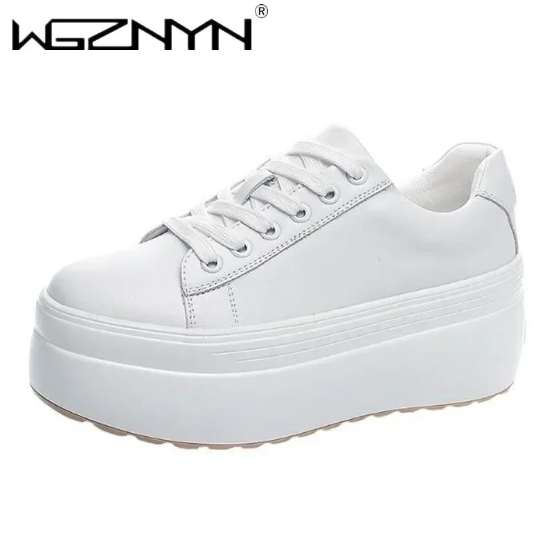 Luxury Autumn Genuine Leather  - đánh giá và giá Platform Sneakers Chunky