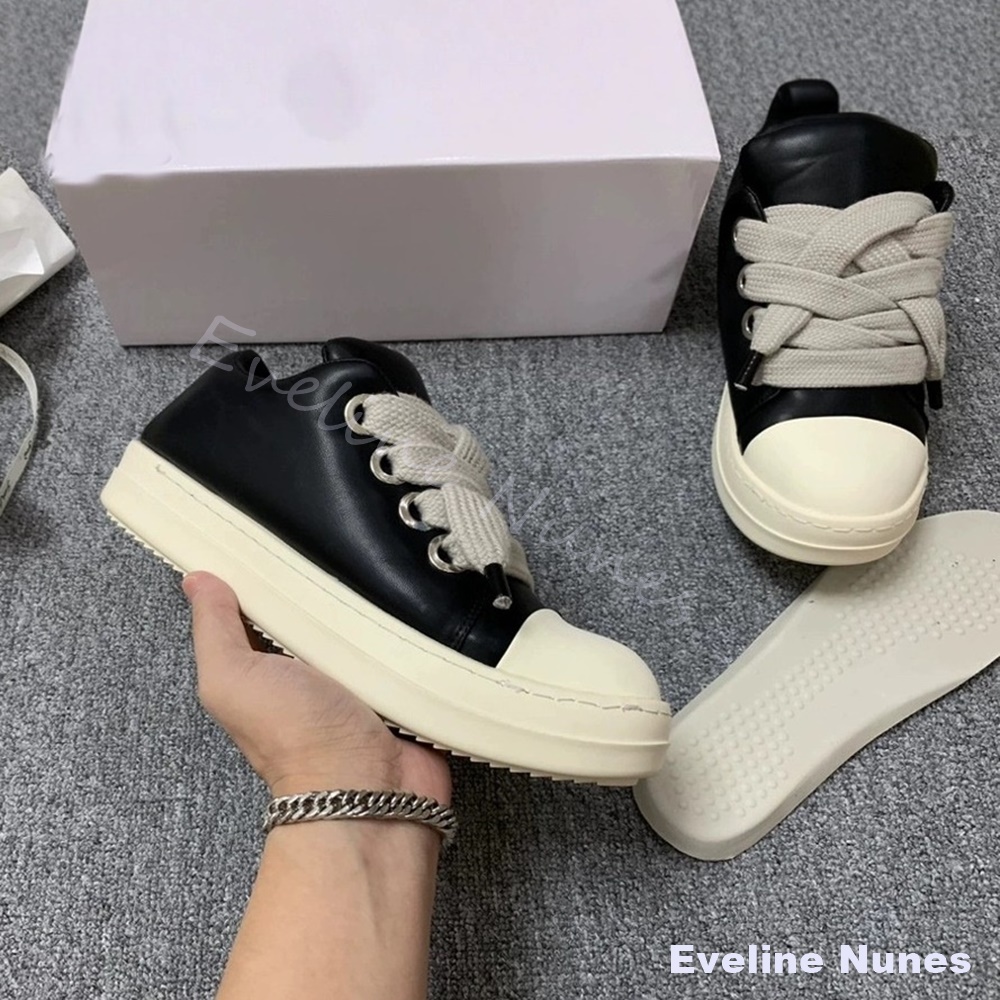 Unisex Black Leather Platform  - đánh giá và giá Women'S Shoes Y2K