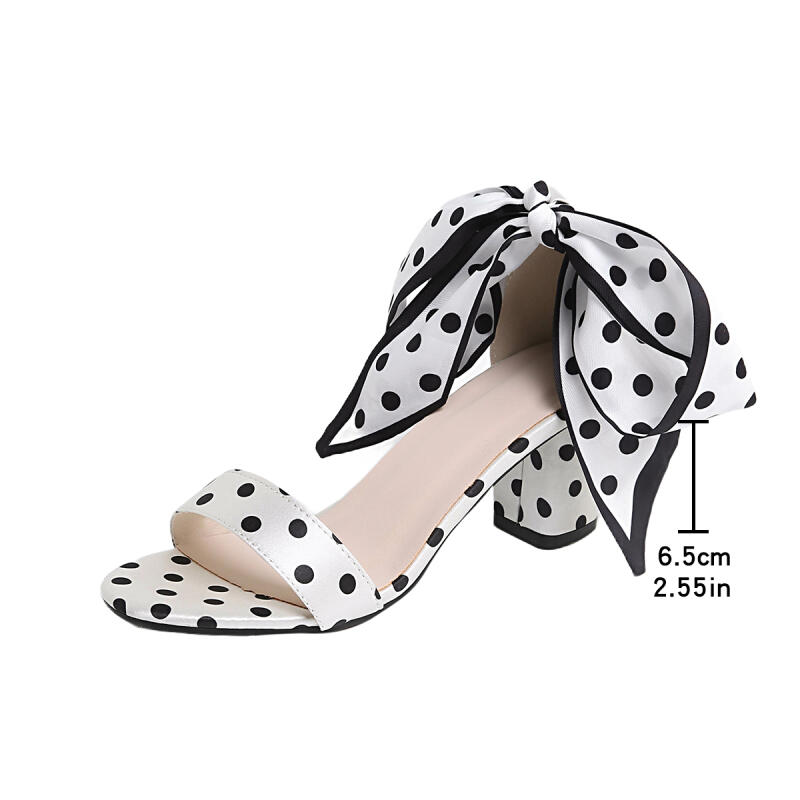Vintage Black White Polka Dots - đánh giá và giá Women'S Shoes In The 90S