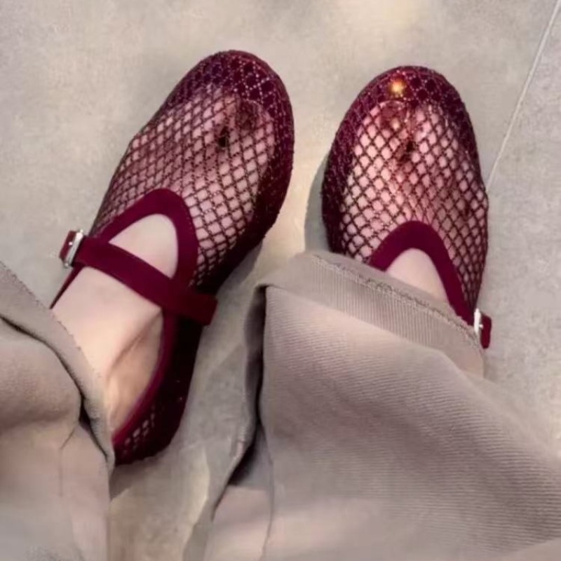 Hollow Rhinestone Baotou Sanda - đánh giá và giá Women Shoes Model