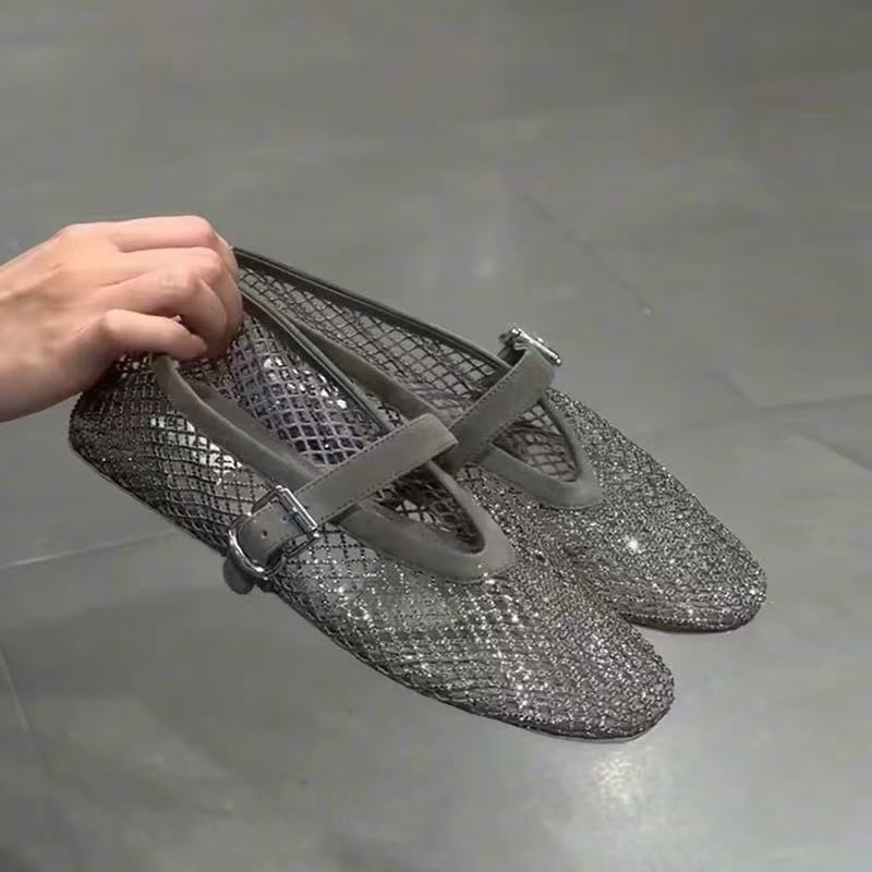 Hollow Rhinestone Baotou Sanda - đánh giá và giá Women Shoes Model