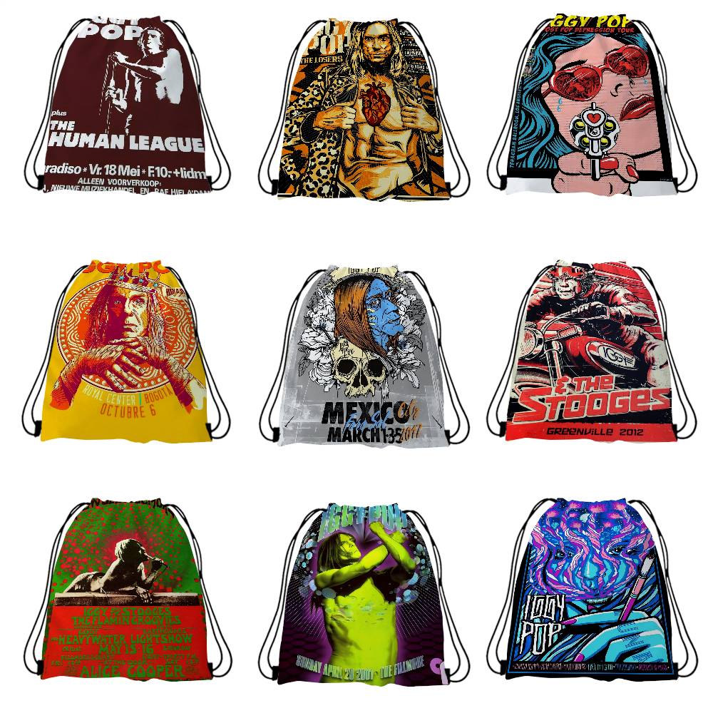 Iggy Pop Band Drawstring Bag G - đánh giá và giá Women'S Shoes Back To School