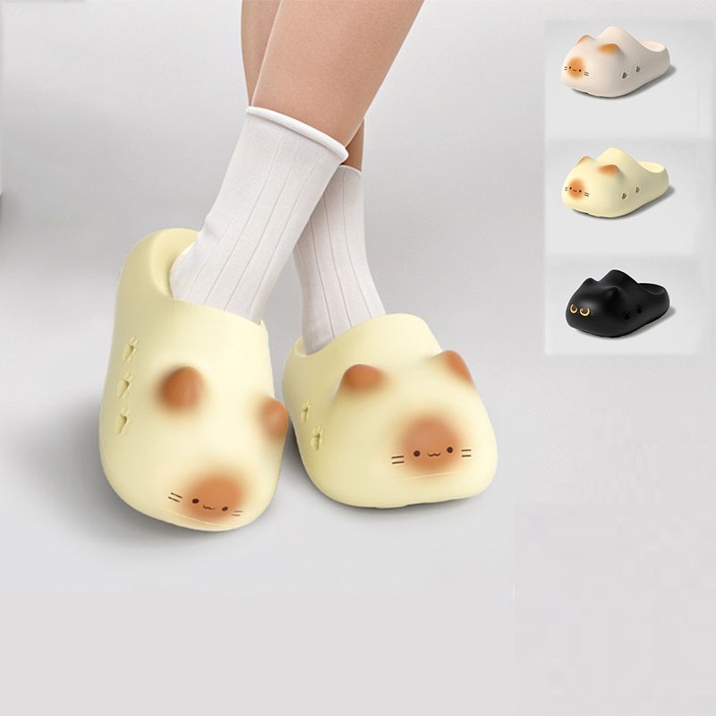 New creative black cat slipper - đánh giá và giá Women'S Shoes Cloud