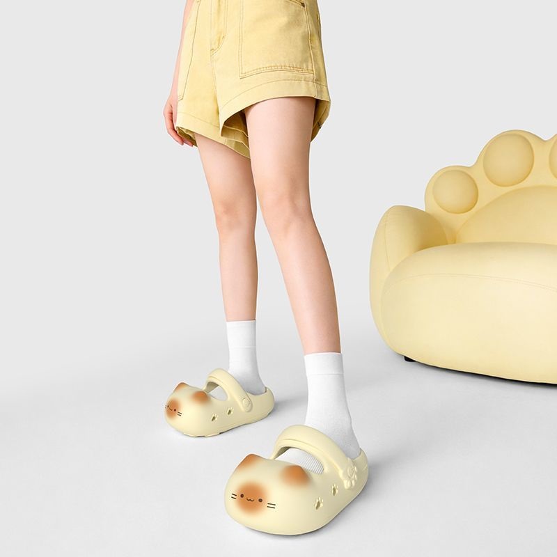 New creative black cat slipper - đánh giá và giá Women'S Shoes Cloud